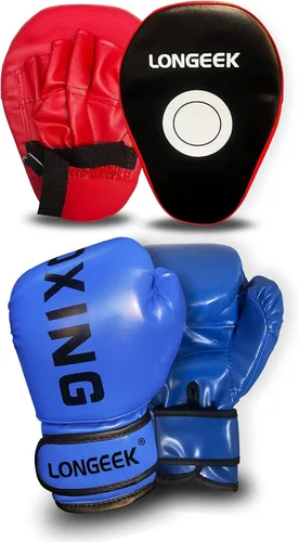 Miniatura 11 de Guantes de boxeo para niños de 4/6 onzas, guantes de entrenamiento, guantes de bolsa, guantes de lucha para niños de 3 a 15 años