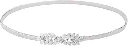Miniatura 13 de GRACE KARIN Cinturón de cincha de metal flaco para mujer, cinturón elástico de cintura de oro CL633