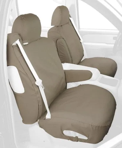 Miniatura 12 de Covercraft SS2382PCCH Fundas de asiento delantero de ajuste personalizado, tela de polialgodón, negro carbón Negro (Charcoal Black)