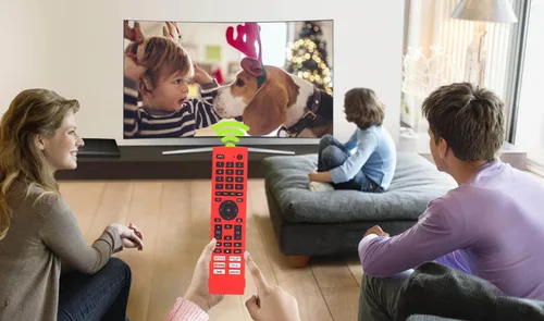 Miniatura 7 de Hisense ERF3J80H ERF3G80H ERF3F80H - Funda de silicona para control remoto Hisense 4K UHD Android Smart TV, a prueba de golpes, con cordón (negro)