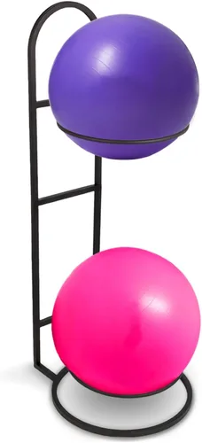 Estante para pelotas de estabilidad, soporte para pelotas de yoga, almacenamiento vertical para pelotas de medicina, para gimnasios comerciales,