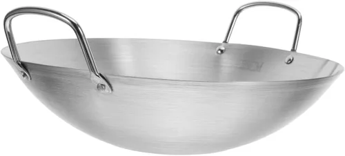 Miniatura 9 de Tofficu Wok - Sartén de acero inoxidable con asa