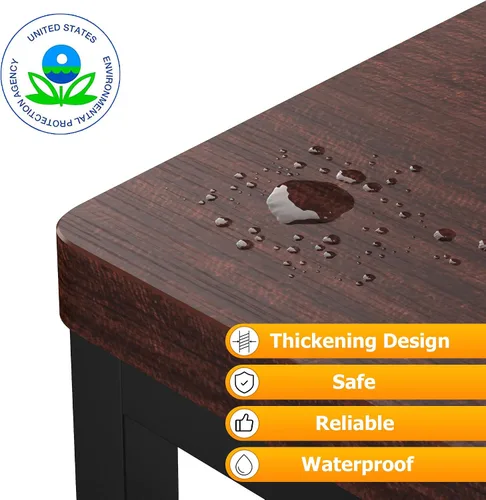Miniatura 8 de Taburetes de Paso para Adultos y Niños, Taburete de Paso de Servicio Pesado de Madera para Camas Altas, Taburete de Pie Antideslizante de 2 Teca
