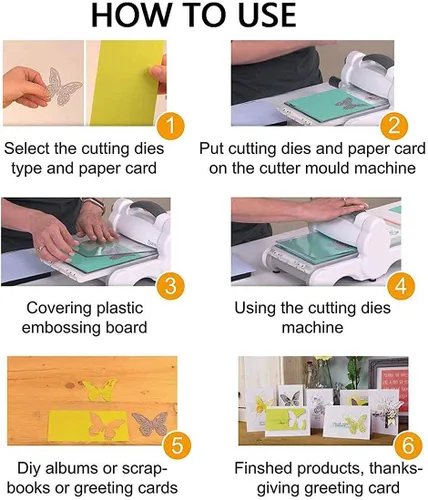 Miniatura 7 de Troqueles de corte de metal con marco de flores para hacer tarjetas, hojas de fondo troquelados, troquelados, plantilla de plantilla
