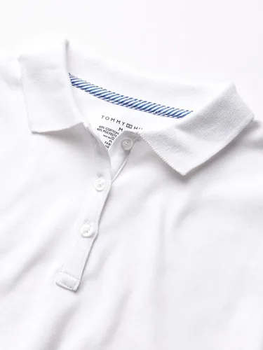 Miniatura 3 de Tommy Hilfiger Camisa polo de manga larga entrelazada para niñas