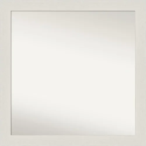 Miniatura 228 de Amanti Art Espejo de baño blanco para sobre el fregadero, 24 x 24 pulgadas, hecho a medida, espejo de tocador cuadrado blanco estrecho, marco