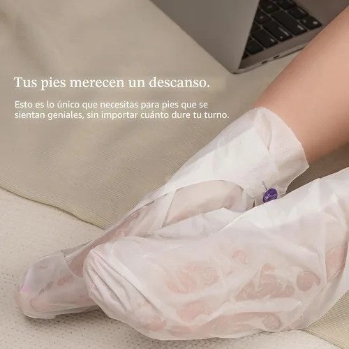 Miniatura 6 de Epielle Máscara Hidratante para Pies 6 Pares, Alivia y Suaviza con Manteca de Karité y Aceite de Jojoba, Calcetines Hidratantes Profundos para Pies