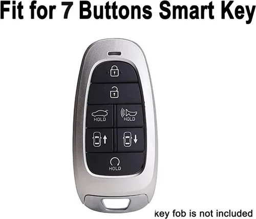 Miniatura 2 de Funda de silicona para llavero inteligente de 7 botones para Hyundai Sonata Nexo 2021 2020 2019 Hyundai Tucson TQ8-F08-4F28 95440-L1500