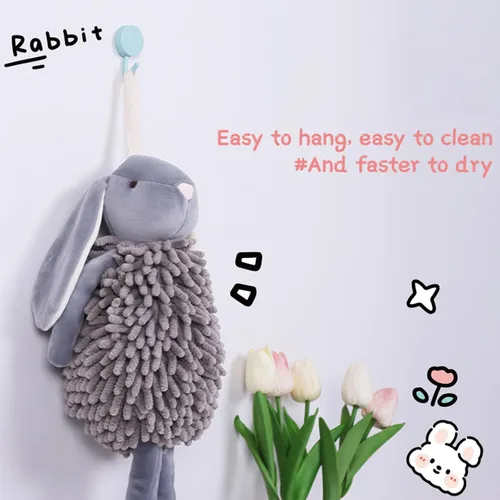Miniatura 6 de Toalla de mano de chenilla, toalla de bola de chenilla suave y absorbente, toallas de microfibra para baño (01)