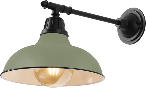 Miniatura 12 de JONATHAN Y JYL7615K Wallace - Lámpara de 12.25 pulgadas, 1 luz de granja industrial para interiores y exteriores, con brazo victoriano, patio