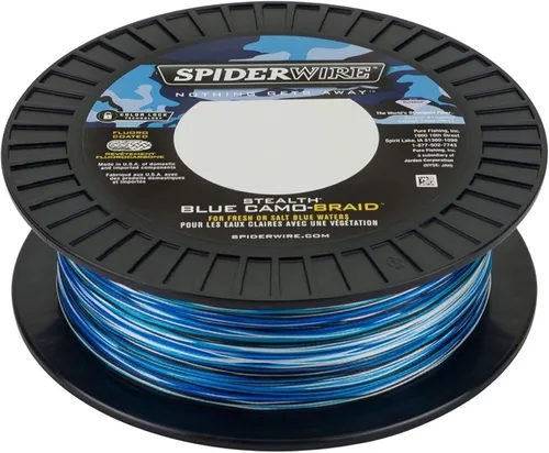 Miniatura 23 de Spiderwire Stealth Braid 3000 Yardas Camuflado azul