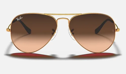 Miniatura 8 de Ray-Ban RB3025 - Lentes de sol de aviador de metal para hombre y mujer + paquete con kit de cuidado de gafas iWear de diseñador