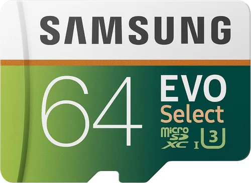 Samsung 64 GB, 100 MB/s (U3) MicroSD EVO Select Tarjeta de memoria con adaptador (MB-ME64GA/AM)