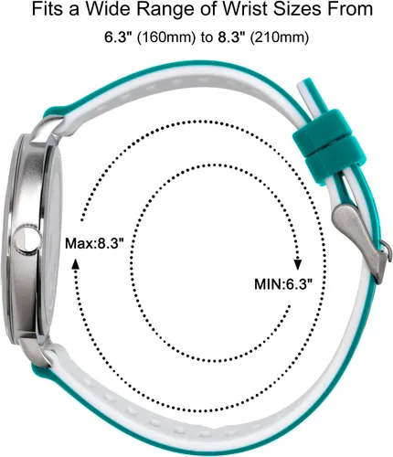 Miniatura 4 de Diaofendi Reloj de enfermera impermeable para profesionales médicos, mujeres y hombres, 24 horas con segunda mano, esfera militar fácil de leer