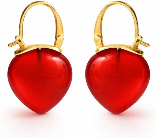 Miniatura 12 de Gempires Aretes Colgantes de Gemas Hechos a Mano, Aretes de Cristal Minimalistas y Simples, Joyería Hipoalergénica, Chapados en Oro, Diseño Clásico