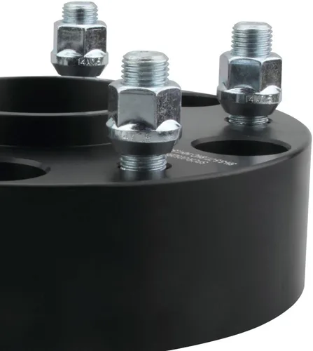 Miniatura 8 de 4 unidades de espaciadores de rueda bujecéntricos negros 5x4.5 5x114.3 de 2 pulgadas con 12x1.25 pernos 66.1 de diámetro de buje compatibles