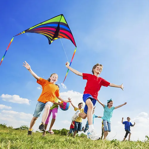 Miniatura 4 de Mint's Colorful Life - Cometa Delta para niños y adultos, cometa extremadamente fácil de volar, las mejores cometas para principiantes