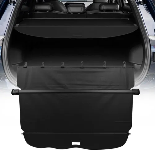 Miniatura 17 de ECCPP Funda retráctil de carga para automóviles, cubierta de seguridad para maletero 2022-2024, compatible con Rivian R1S, accesorios flexibles