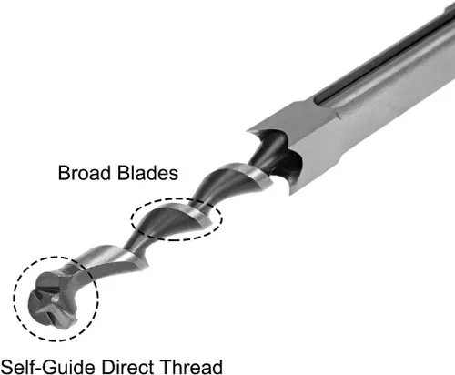 Miniatura 4 de uxcell Broca cuadrada del agujero, herramienta eléctrica de la mortaja del cincel hueco del acero de alto carbono del 1/2" para la carpintería