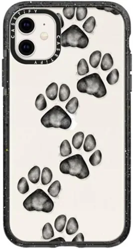 Miniatura 109 de CASETiFY Impact - Funda para iPhone 11 - Flower Power Retro - Negro Transparente