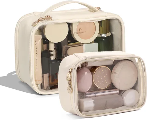 Miniatura 12 de Pocmimut Mini Bolsa de Maquillaje, Bolsa de Maquillaje Transparente para Viaje, Bolsa de Aseo Personal, Monedero, Accesorios para Coche, Cosas