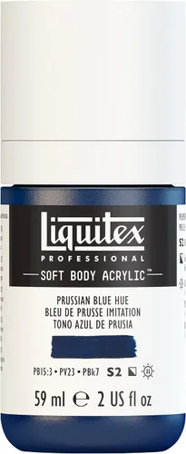 Miniatura 42 de Liquitex Professional Soft Body - Pintura acrílica, botella de 2 onzas (59 ml), blanco titanio Titanio Blanco