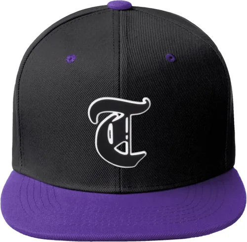 Miniatura 240 de Daxton Gorra clásica con visera de billete plano con letras del alfabeto inglés antiguo de la A a la Z