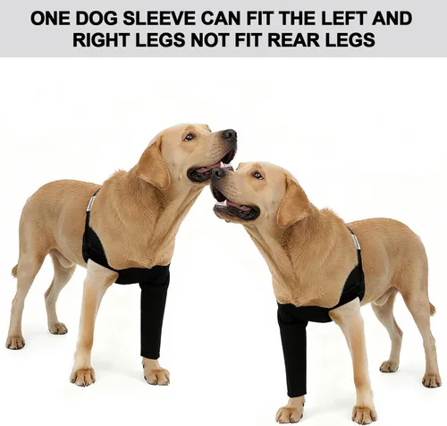 Miniatura 2 de Manga de recuperación para perro, solo pierna delantera, alternativa al collar de cono, 0.098 pulgadas de grosor, impermeable, resistente a