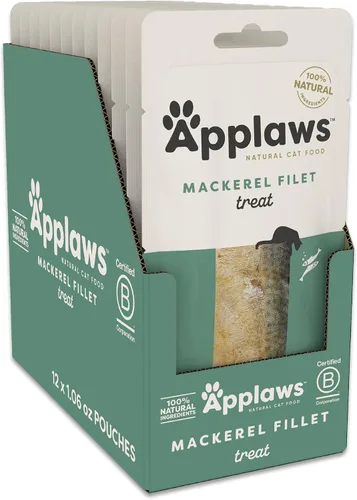 Miniatura 12 de Applaws Golosinas naturales para gatos, sin granos, un solo ingrediente, filete de proteína entera, aperitivos saludables sin aditivos artificiales