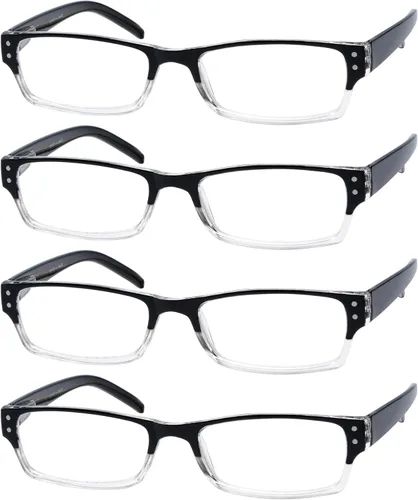 Miniatura 7 de Eyekepper Lentes de lectura, paquete de 4 lentes de sol de lectura para mujeres y hombres, lentes de lectura bajo el sol, lentes de lectura de dos