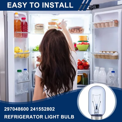 Miniatura 4 de AMI PARTS T8 25W Foco de Refrigerador 297048600 241552802 Azul Compatible con Refrigerador Electr-olux Frigi-daire Foco de Refrigerador 1056577