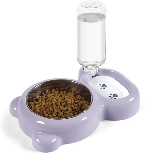 Miniatura 12 de Cuencos para Perros, Juego de Cuencos para Comida y Agua de Gatos con Dispensador de Agua y Cuenco de Acero Inoxidable para Gatos y Perros Pequeños