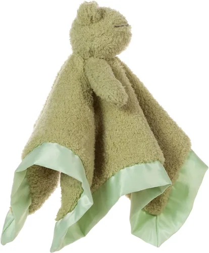 Miniatura 5 de Apricot Lamb Manta de felpa de lujo con diseño de rana verde y animales de peluche (rana verde, 14 pulgadas)