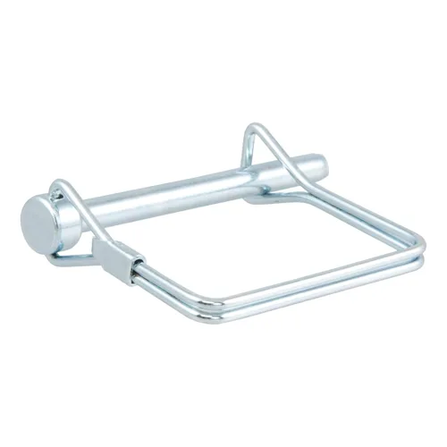 CURT 25081 Pasador acoplador de remolque, 1/4 pulgadas de diámetro x 2-3/4 pulgadas de largo, zinc transparente