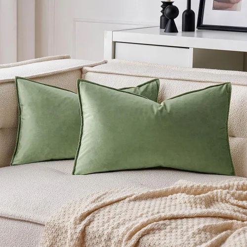 Miniatura 22 de MIULEE Paquete de 2 fundas decorativas de cojines de poliéster suave, fundas de almohada cuadradas cómodas y suaves para sofá, sillón, dormitorio