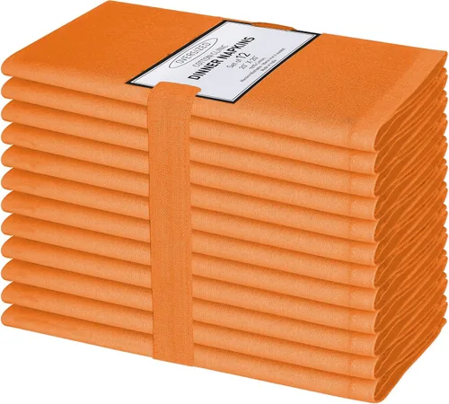 Miniatura 22 de Cotton Clinic Servilletas de tela 100% algodón extra grandes de 20 x 20 pulgadas, juego de 4 servilletas de mesa suaves y duraderas reutilizables