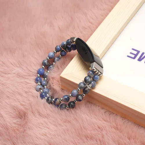 Miniatura 6 de Compatible con Fitbit Inspire HR/Inspire 2 & Inspire Bandas elásticas hechas a mano para mujer, pulsera de perlas de moda para Inspire Hr/Inspire 2
