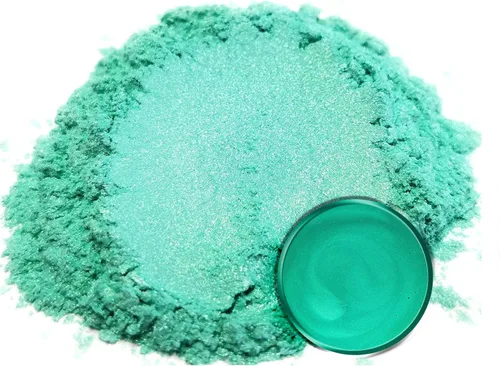 Miniatura 22 de Eye Candy Pigmento en polvo de mica prémium "té verde" (1.76 onzas), aditivo multiusos para manualidades y manualidades carpintería, bombas