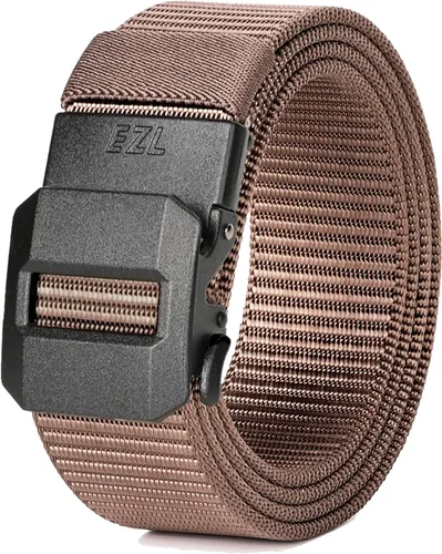 Miniatura 11 de EZL Men's Ratchet Tactical Belt, 1.5" Nylon Web Work Belt with Automatic Slide Buckle, Adjustable Trim to Fit