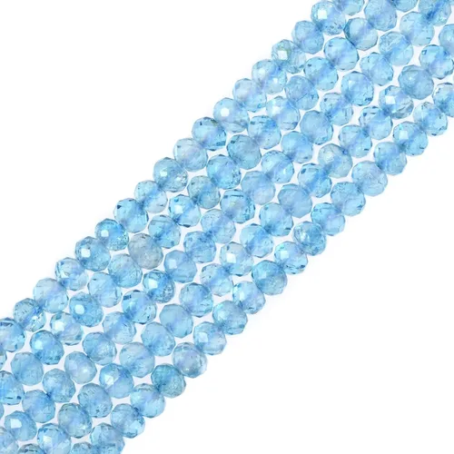 Miniatura 28 de 7 chakras piedras preciosas de 0.236 in de piedras preciosas facetadas Rondelle sueltas cuentas para hacer joyas DIY cuentas de 16 pulgadas