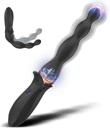 Enchufe anal vibratorio para principiantes, juguete sexual para adultos, para hombres, mujeres, parejas, masajeador de próstata de silicona flexible