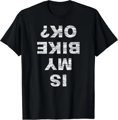 ES My Bike OK Biker Ciclismo Funny ciclista regalo T Shirt, hombre S, Marino