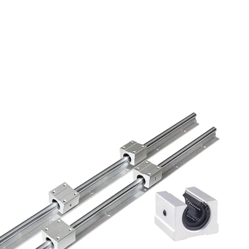 Miniatura 3 de CNC Parts - 2 rieles lineales SBR16-47.244 in + 4 bloques de rodamientos tipo cuadrado deslizante SBR16UU, guía lineal de 0.630 in de longitud 47.2