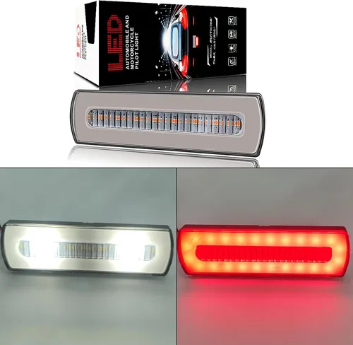 Miniatura 8 de 40 luces LED de advertencia de freno de coche, luz indicadora de seguridad para camión, remolque, coche, luz de circulación nocturna diurna, 9-80V