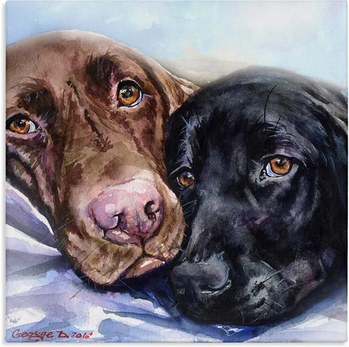 Miniatura 12 de Stupell Industries Lienzo de retrato abstracto de perro por Irena Orlov