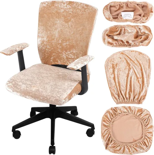 Miniatura 21 de Tallew Juego de 4 Fundas para Silla de Oficina, Fundas Universales Elásticas para Computadora, Fundas Protectoras Estiratables para Asiento