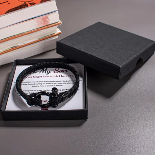 Miniatura 2 de Pulsera para hijo de mamá, pulsera para hijo, pulseras para niño, regalo de San Valentín para niños, cumpleaños, Navidad, graduación