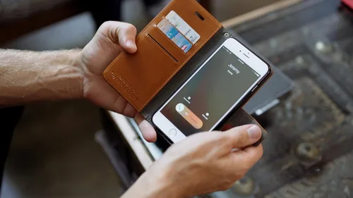 Miniatura 24 de SafeSleeve Funda para Galaxy Galaxy con protección contra radiación EMF: Galaxy Note 8 RFID Tarjetero de bloqueo de cartera, funda ajustable