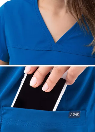 Miniatura 4 de Adar Pro - Ropa quirúrgica para mujer, camisa con cuello en V