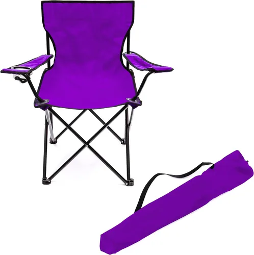 Miniatura 7 de Trademark Innovations Silla plegable de campamento de playa para exteriores, 18 pulgadas de largo x 31 pulgadas de ancho x 32 pulgadas de alto, rojo